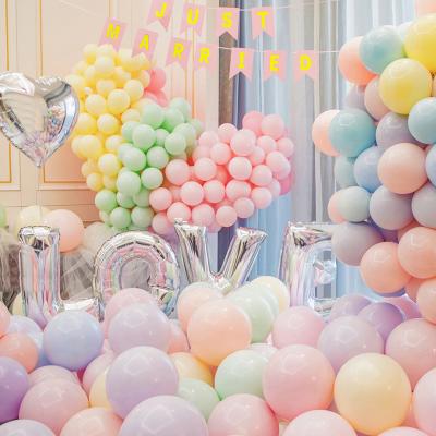 China High Quality Eco-friendly Macaron Latex Balloons 100 Pcs 10 Inch Birthday Party Decorations Wedding Decorations Baby Shower for sale