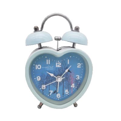 China Amazon style antique top selling small business best selling type festival heart print dial quartz alarm clock for sale