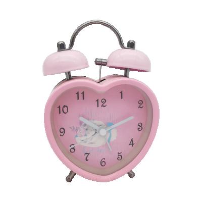 China Beautiful Antique Style Decoration Table Desk Vintage Fashion Night Light Home Alarm Clock for sale