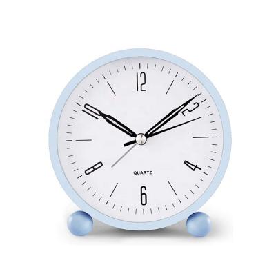 China Colorful LUMINOVA Dial Printing Optinoal Desk Table Alarm Clock Coffee Ornaments Alarm Clock for sale