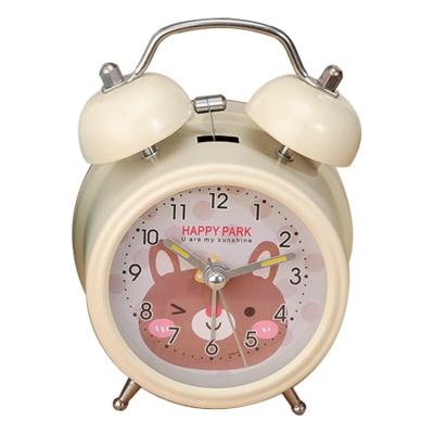 China LUMINOVA Cute Dial Alarm Clock Bear Clock Student Nap Creative Luminous Birthday Kids Room December for sale