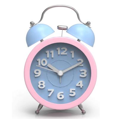 China LUMINOVA Stores Christmas Day Gift Hot Sale Retro Metal Alarm Clock 3inch for sale