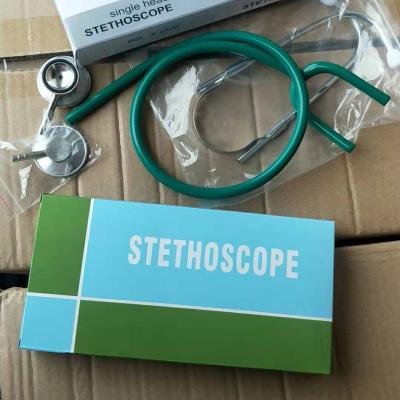 China Colorful Aluminum Alloy Medical Stethoscope With Single Head For Adult Use for sale