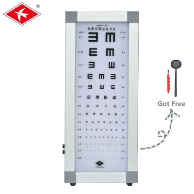 China 2.5m Acrylic Test Distance LED Eye Vision Chart Light Box For Adult Vision Testing for sale