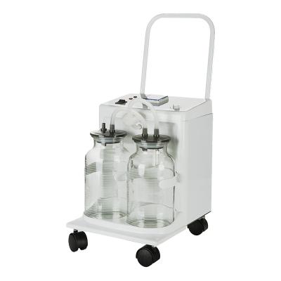 China Plastic High Flux Medical Use Surgical Electric Suction Units With Handle And Wheel For Operating Room for sale