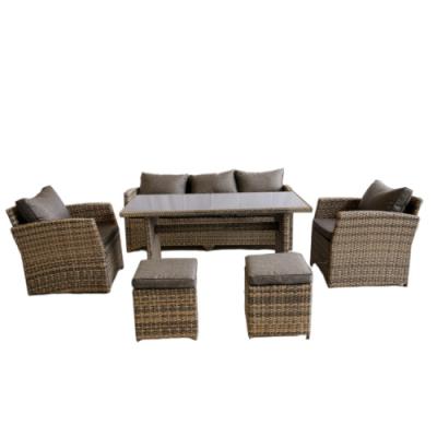 China Water proof hot sell best price clearance-selling living benchcraft rattan outdoor furniture chair set 6 pieces for sale