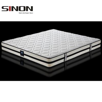 China Hot Sale 22CM Cooling Hotel Mattress Bonnell 5 Star Spring Coils Mattress Latex Mattress With High Quality for sale