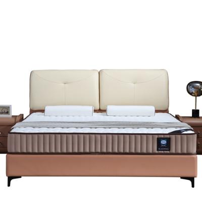 China Storage Durable Using Various Frame Solid Wood Multilayer Board Upholstered Bed Bed Furniture Hotel Beds for sale