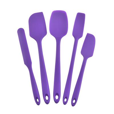 China Sustainable 5 Packs Of Cooking Tools Kitchen Utensils Soft Silicone Kitchen Tools For Kitchen Accessories for sale