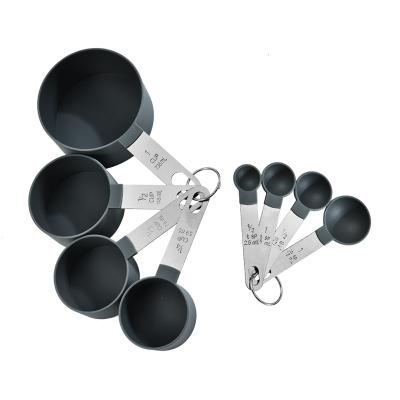 China Sustainable Kitchen Tools Stainless Steel Handles Measuring Cups And Spoons Set for sale