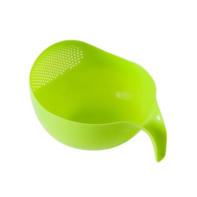 China Food Grade Plastic Viable Rice Bean Peas Washing Filter Sieve Basket Strainer Dish Rack Instrument Kitchen Cleaning Accessories for sale