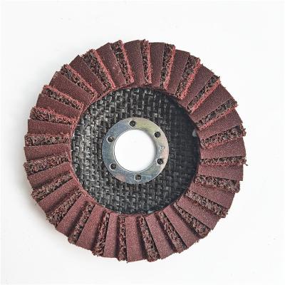 China Efficiency Angle Abrasive Tools Fine Blue Non Woven Nylon Fin Disc For Polishing Steel And Stainless Steel Surface Condition for sale