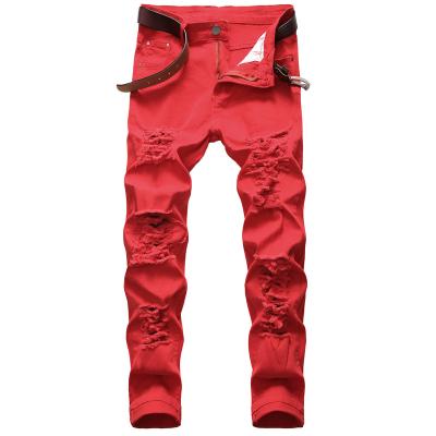 China Viable Stacked Jeans Men Fashion Jeans High Quality Mens Designer White Jeans Pants for sale