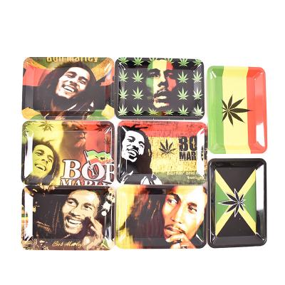 China Durable OEM ODM Custom Printed Logo Rolling Tray Tinplate Herb Trays Weed Rolling Tray for sale