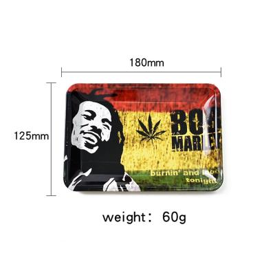 China Goods Cartoon Metal Rolling Tray 180*125MM Mini Small Smoking Rolling Tray for sale