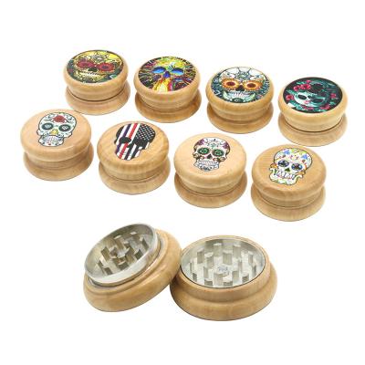 China Wooden Grinder Smoking Accessories Wooden Herb Novelty Wooden Herb Tobacco Grinder for sale