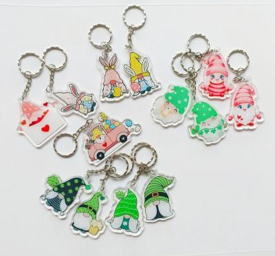 China Each Acrylic Key Chain Manufacturer Printing Custom Clear Logo Key Chains Blanks Clear Logo For Gifts for sale