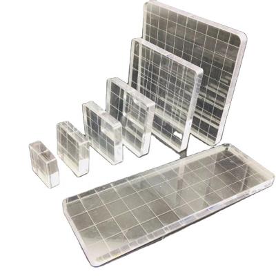 China Decoration Acrylic Block For Stamps Factory Custom Acrylic Stamping Block Various Sizes And Shapes Glass Block for sale