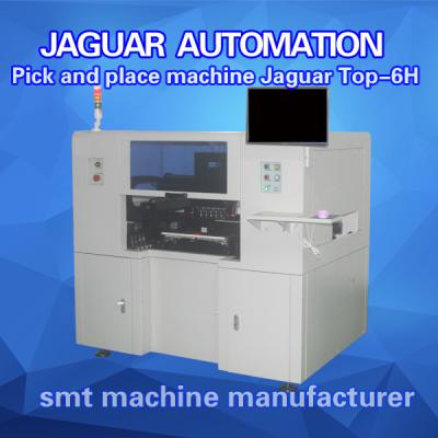 China JAGUAR Pick and place machine with 6 heads Placement Speed 25000CPH for sale