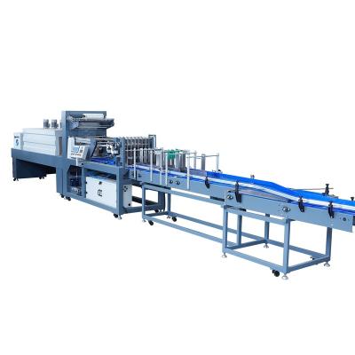 China automatic beverage PE film shrink wrapping machine for bottle production line/automatic thermal packing machine for plastic bottle for sale