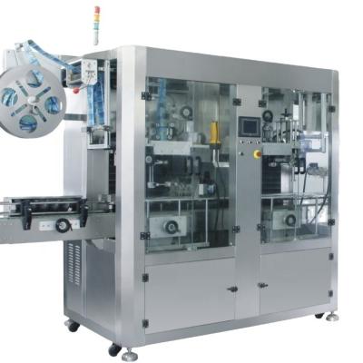 China Automatic food double head sleeve labeling machine automatic sleeve labeling machine with steam tunnel/PVC sleeve labeling machine for sale