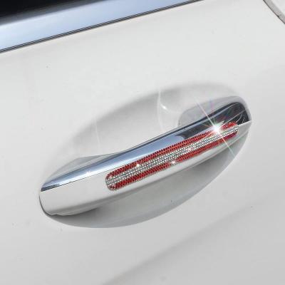 China Fashion car door anti-collision strip included with rear view mirror diamond bumper anti-scratch sticker door handle water anti-collision drill for sale