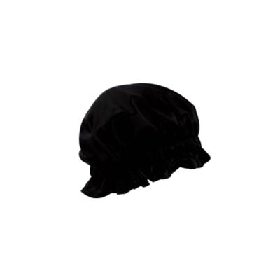 China Soft ; smooth ; Custom Fashion Women Elasticity Large Double Layer Adjustable Silk Velvet HairCap ShowerCap Sleep Hoods Caps With Logo for sale