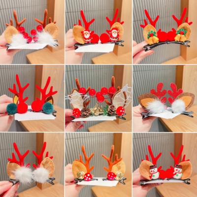 China Platypus Clip Christmas headwear antler headband all-match Korean ornaments super fairy hairpin for sale