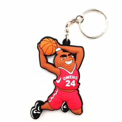 China Plastic Custom Rubber Key Chain / PVC Plastic Soft Key Chain for sale