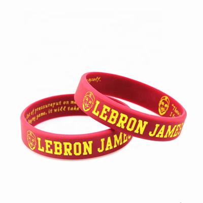 China Cheap Colorful Custom Silicone Wristband From Europe for sale