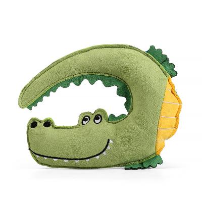 China New Design Sustainable Crocodile Design Softchewing Toy Tpr Barbed Unique Pet Molar Plush Toys for sale