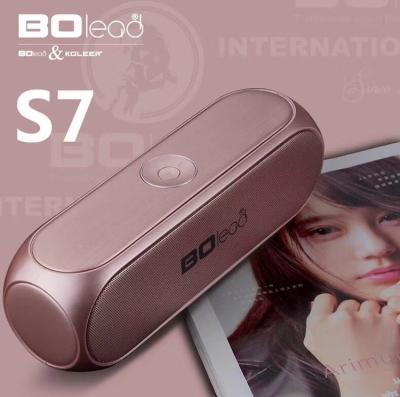 China PORTABLE PORTABLE High Quality Stereo Speaker S7 BT Wireless Speaker With BT/USB/TF/FM/Aux Functions for sale