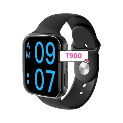 China Hot Selling New Smart Watch T900 MP3 Playback Full Fitness Heart Rate BP Smart Watch BT Phone Call and Answer Touch 1.54inch for sale