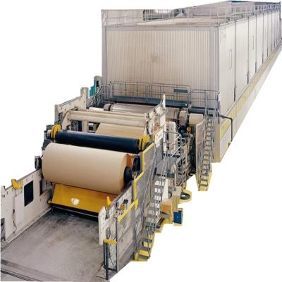 China Paper Industry 1575-5600mm Waste Paper Recycling Machine Brown Carton Packaging Paper Machinery Making Production Line for sale