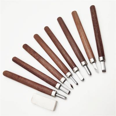 China Wooden Carving Knife Kit Chisel Tool Set With Whetstone for sale