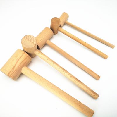 China SEABO Woodworking Seafood Lobster Crab Mallets Hammer Natural Wooden Mallet for sale