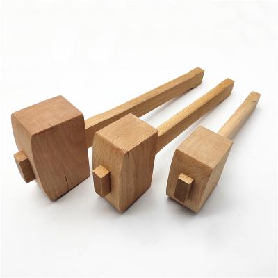 China SEABO Wooden Ice Crushed Mallet Wood Working Hammer With Hole for sale