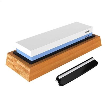 China SEABO Fine Two Side Combination Knife Sharpening Stone With Bamboo Base for sale