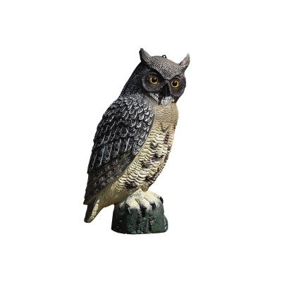 China PE Garden Bird Dispelling Device Outdoor Hunting Pastoral Craft Decorated Owl for sale