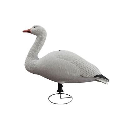 China PE simulation of large white goose source manufacturers hunting decoy animal ornaments for sale