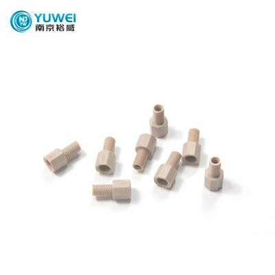 China Factory Price Supply Industrial High Quality Peek Fittings , Custom Tee Peek Pipe Fittings Process for sale