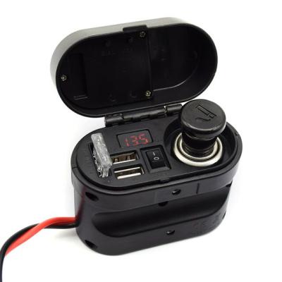 China China-chic New Motorcycle Power Adapter Charger Handlebar USB Charger Station for sale