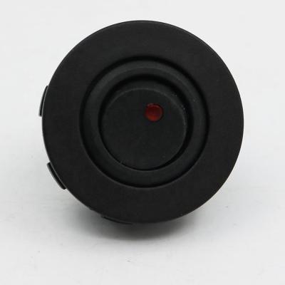 China Marine Auto Round 12V 20A Red LED Auto Bus Car Small On/Off Rocker Switch With Bracket for sale