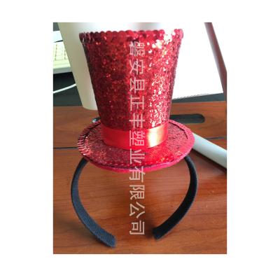 China New Vintage Style Fashion Christmas Hat Headband Holiday Decoration Party Headband for sale