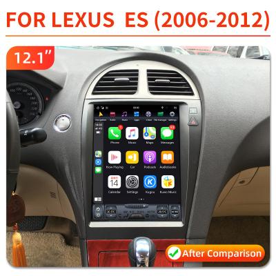 China Android Car DVD GPS System Navigation Multi Media Player For LEXUS ES 2006-2012 12.1 inch 4-64gb carplay for sale