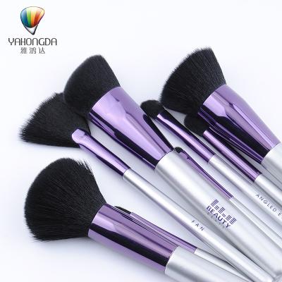 China Angular Blush Travel Maquillaje Maquiagem Wholesale Nylon Hair Professional Make Up Cosmetic Brush Set for sale