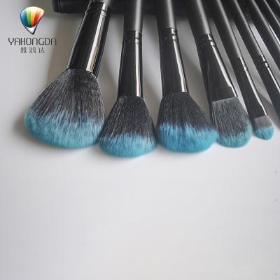 China Angular Blush Synthetic Hair 11Pieces Custom Makeup Brushes for sale