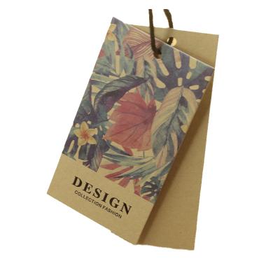 China Custom Logo Recyled Kraft Luggage Swing Tags Eco Label Hang Tag à venda