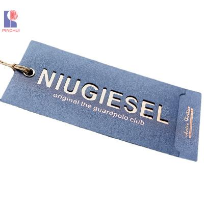 China New Design Logo Garment Size Print Paper Luxury Custom Hang Tags From China Viable Factory zu verkaufen