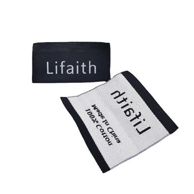 China Hot Sale Washable New Product Customized Garment Accessories Screen Apparel Satin Woven Neck Label Te koop